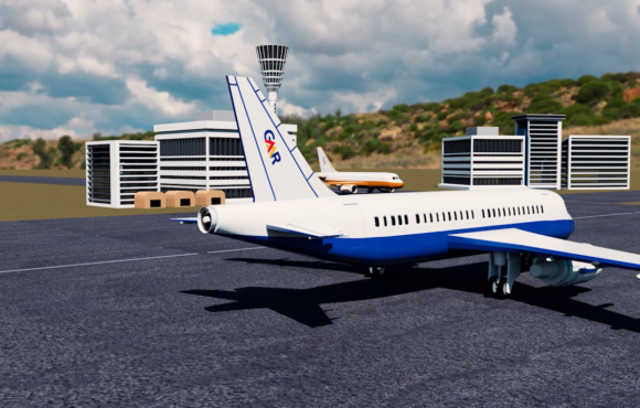 Airport Exterior Animation